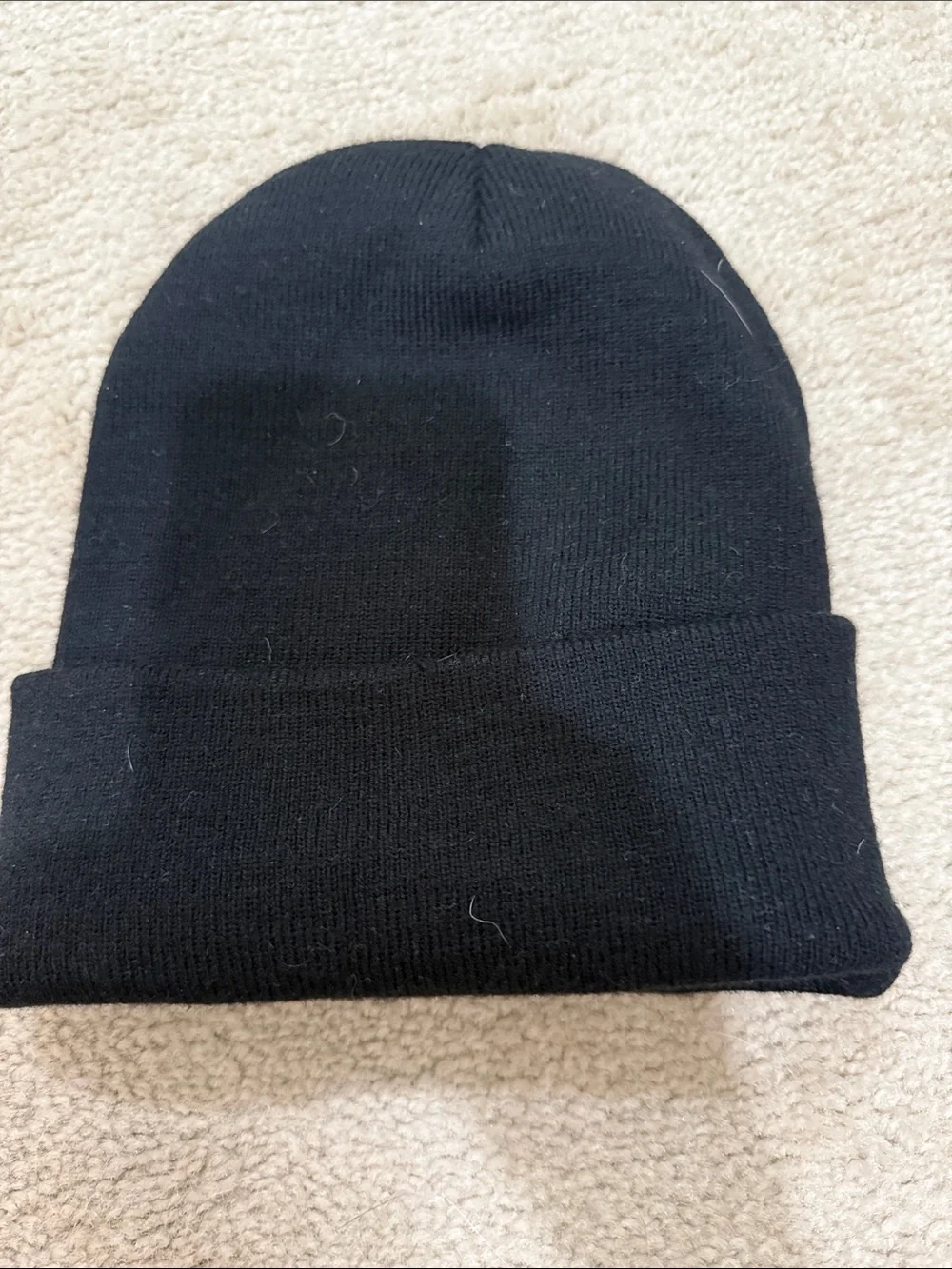Classic Black Knit Beanie Hat - satin lined Accessories Nerest